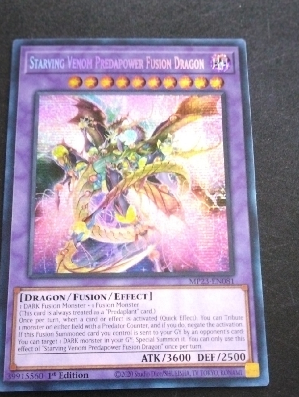 Starving Venom Predapower Fusion Dragon